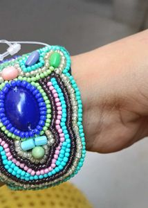 Boho Beaded Cuff Bracelet