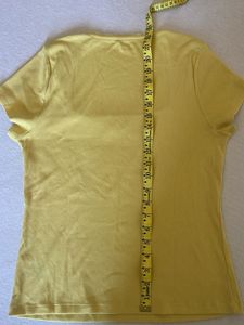 Yellow Square Neck Tshirt