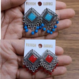 Boho Tribal Earrings pack of 2