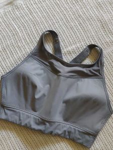Comfortable Grey Sports Bra