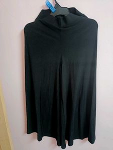Flowy Wide-Leg Black Plazo
