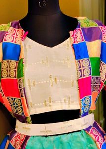 Lehenga,Jacket With Blouse Set