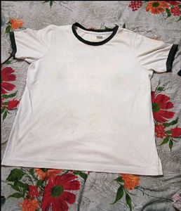 Navy Blue and white Ringer Tee (combo)