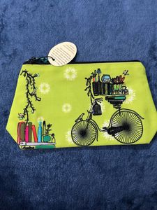 New Canvas Embroidered  Cosmetic Bag