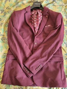 Turtle Men's Maroon Blaser