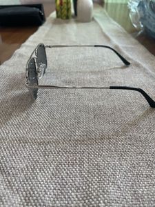 Black Lens Silver Frame Sunglasses