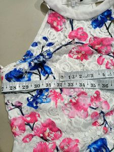 Branded Sexy Floral Print Bodysuit For XS &amp; S