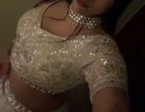 Sparkly White &amp; Pink Lehenga Choli