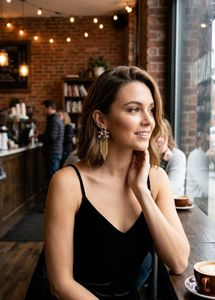 Boho Statement Gemstone Tassel Earrings