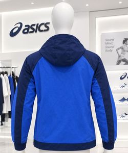 Asics Blue Hooded Track Jacket