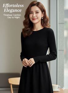 Elegant Black Midi Dress