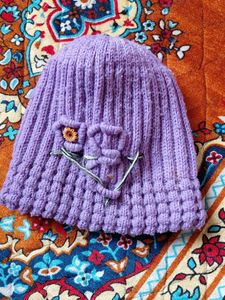 Red Winter cap medium size, Unused