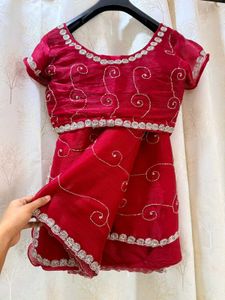 Jimmy Choo Red Handwork Saree