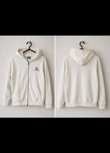 Ron Jon Surf Shop White Zip-Up Hoodie
