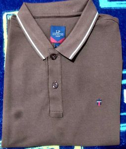 Louis Philippe Brown Polo T-Shirt