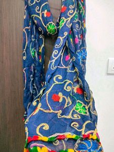 Multicolored Printed Duppta