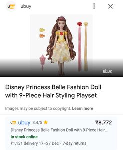 Disney Princess Belle Doll