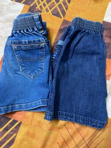 2 Pc Kids Denim Shorts