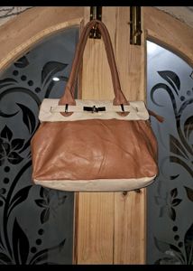 Sale🎊🎆🎄🎉Stylish Two-Tone leather  Handbag
