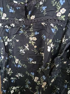 Blue casual cotton Top