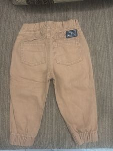 Girls Beige Jogger Pants