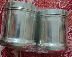 Decorative Silver Finish Containers
