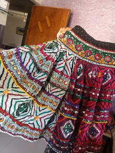 Bohemian Mirror Work Ethnic Skirt