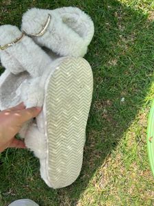 H&amp;M Cozy Furry Slides
