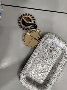 Haldi Kumkum Box And Tray