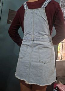 Denim Pinafore Dress