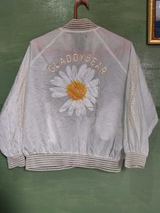 Sheer White Lightweight Jacket with Cute Print