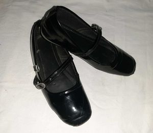 Black Patent Mary Jane Flats
