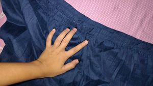 khadi cotton dark 🌑 blue woman pant stiched