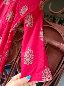 Pure Red Beautiful Kurta With Churidr Nd Dupata♥♥️