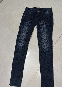 Animal Print Skinny Jeans
