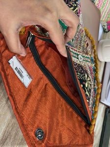 Boho Chic Embroidered Clutch