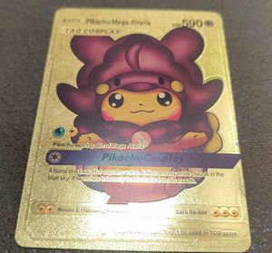 RARE - Pikachu Mega Altaria - Cosplay Card