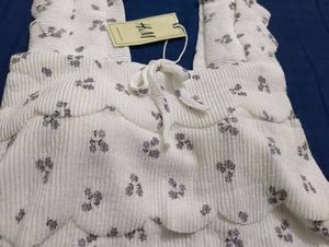 Cute floral textured top