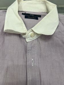 Men's Striped Button-Up Shirt