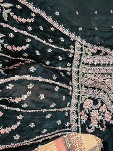 Embroidered georgette indo western Set