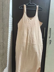 Casual Light Peach Dress