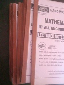 Mathematics Handwritten Notes for IIT Exams