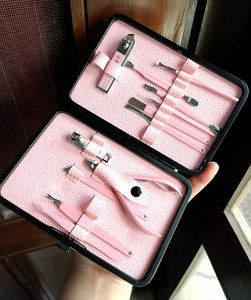 Manicure & Pedicure Kit Leather Case