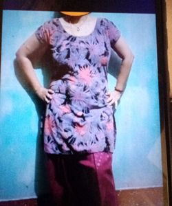 Floral Print Kurta