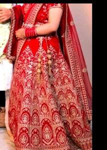 Exquisite Red Embroidered Lehenga Choli