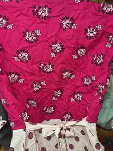Chic Polka Dot Ethnic Gown with Bolero