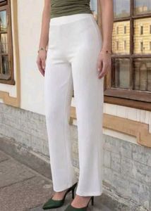 Shein Full Length Flexi Waist Textured Pant