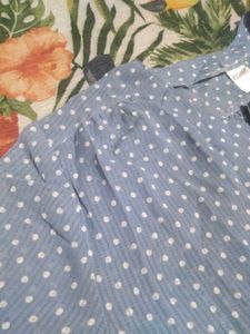 Crocodile Polka Dot Blouse