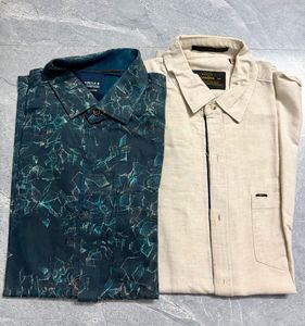 Men's Stylish Shirts - Set of 2