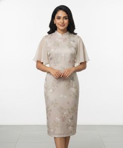 Elegant Floral Sheath Dress